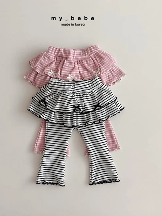 Tiered Frill Bootcut Pants
