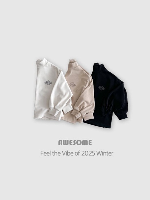 Bro Soft Loose Fit Mock Neck Tee