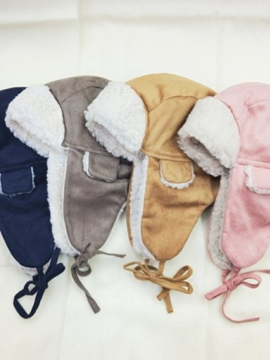 Suede Earflap Hat Suede Earflap Hat