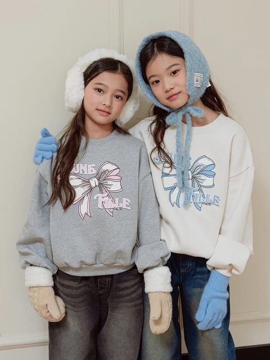 Ribbon Brushed Sweatshirt