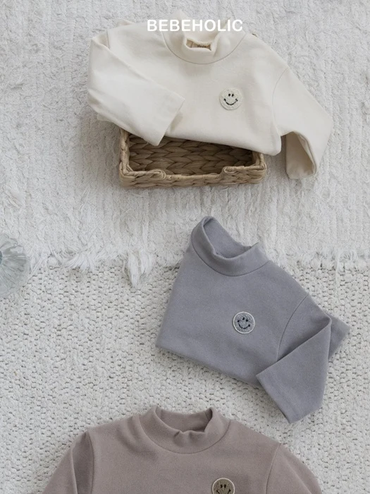 Smile Mock Neck Tee