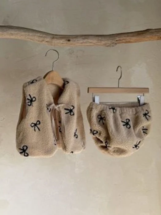 Fleece Vest Bloomer Set Fleece Vest Bloomer Set