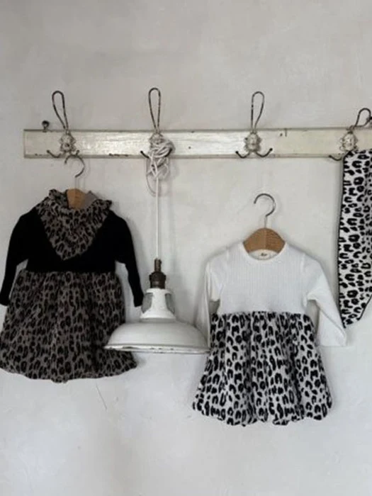 Leopard Balloon One-piece (With Cuff)