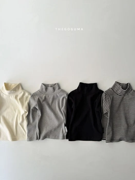 Cozy Striped Turtleneck Tee