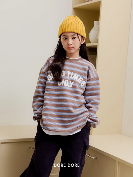 Good Time Fleece Stripe Tee