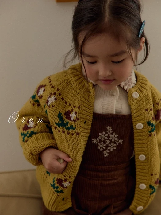 Veloty Flower Knit Cardigan