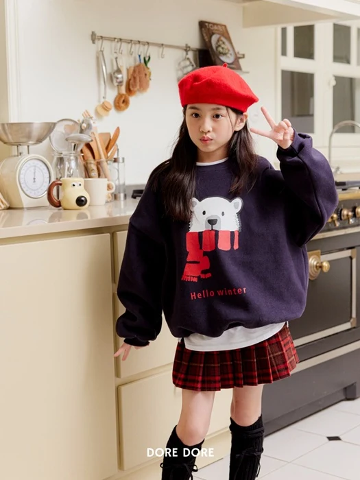 Winter Bear Fleece Sweatshirt
