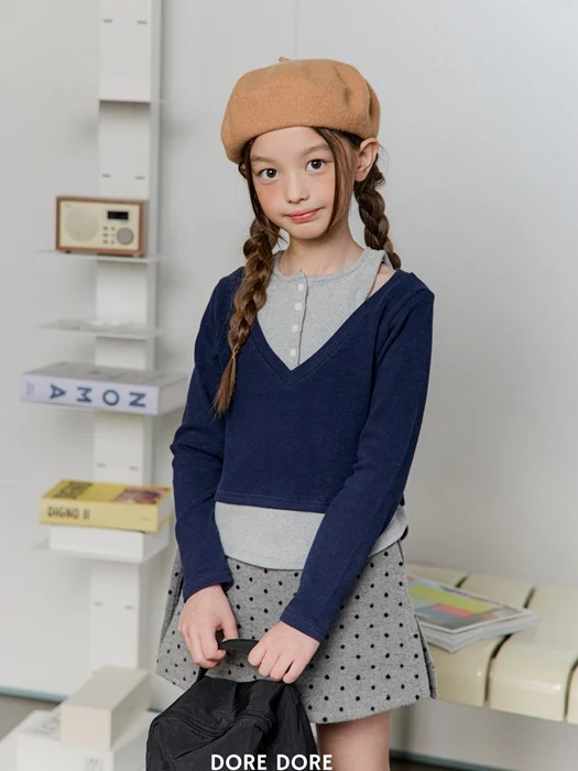 Button Layered Tee