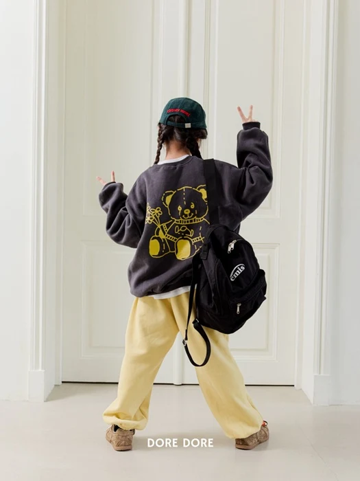 Flower Bear Fleece Sweatshirt