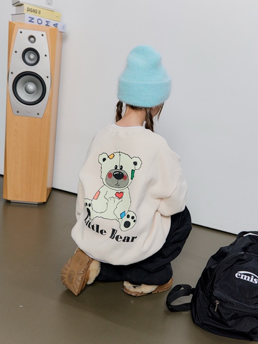 Quilted Bear Fleece Sweatshirt