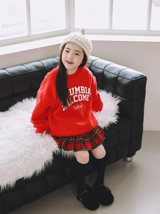 Check Pleated Skirt