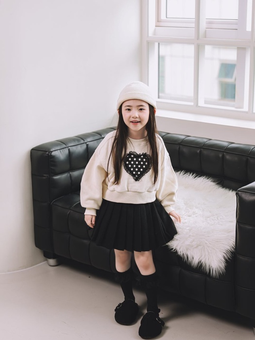 Melon Pleated Skirt
