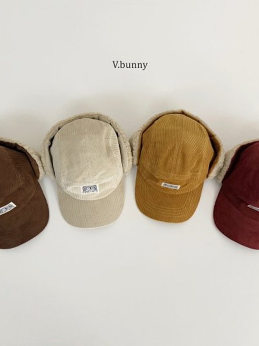 Corduroy Earflap Cap