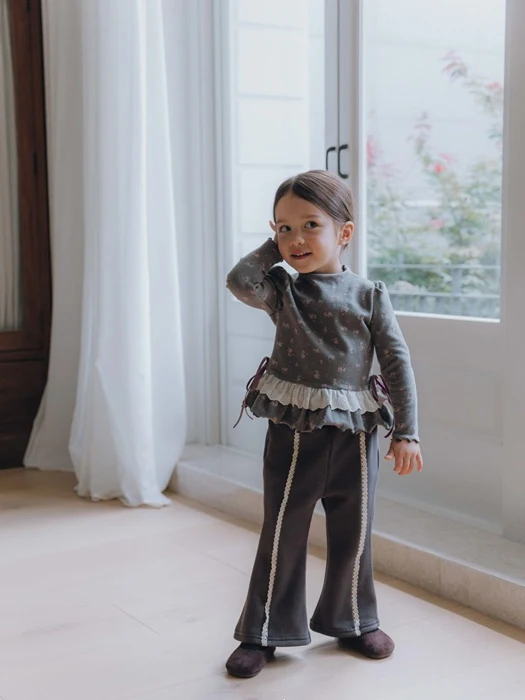 Pin Tuck Lace Pants