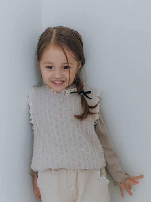Knit Lace Vest