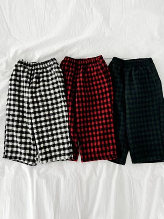 Santa Check Pants