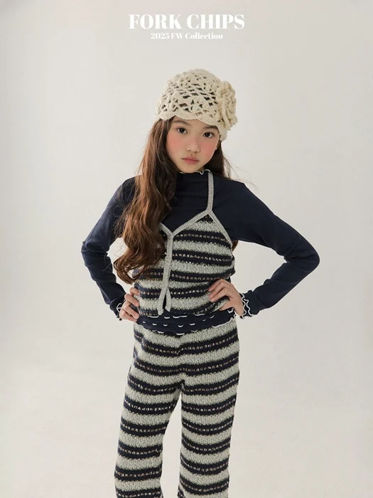 Wafer Knit Sleeveless Bustier