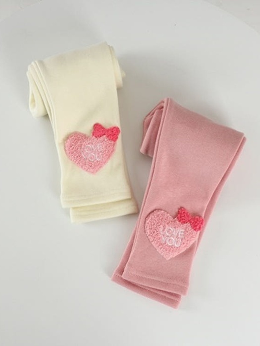 Fleece Heart Leggings