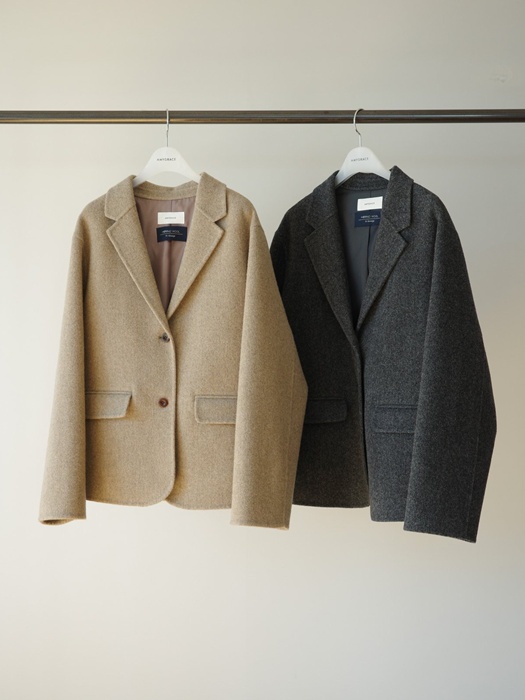 Herringbone Wool Handmade Jacket