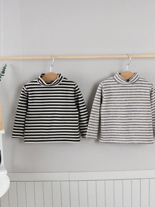 Stripe Turtleneck Tee
