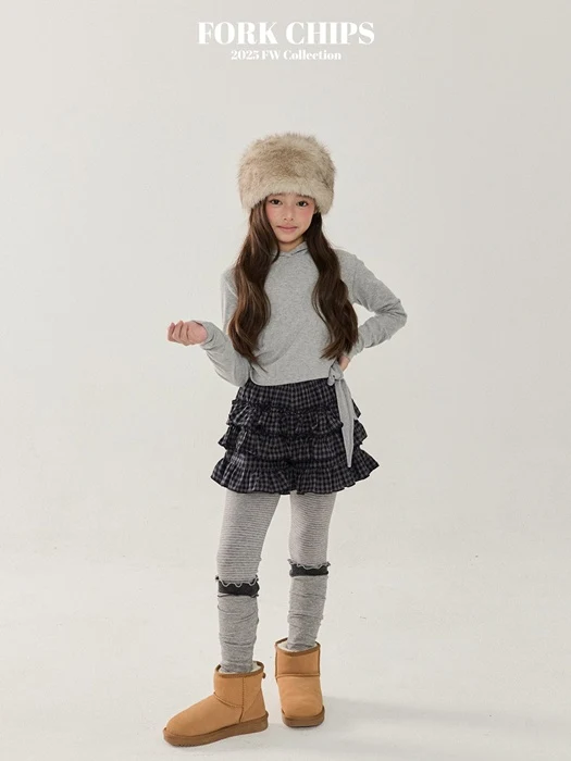 Cherry Tiered Skirt Pants