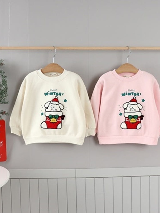 Fleece Sock Santa Sweatshirt