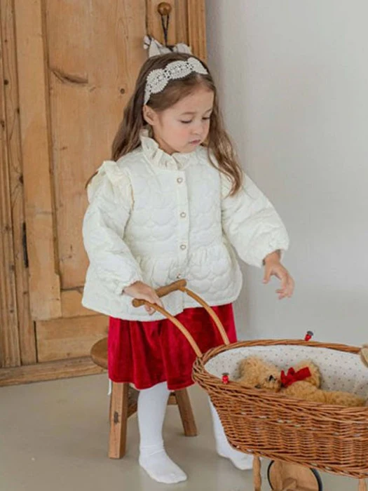 Love You Quilting Jacket (Cream)