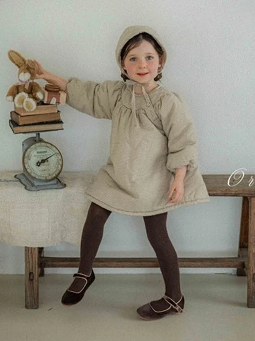 Bebe Baguette Check Padded One-piece