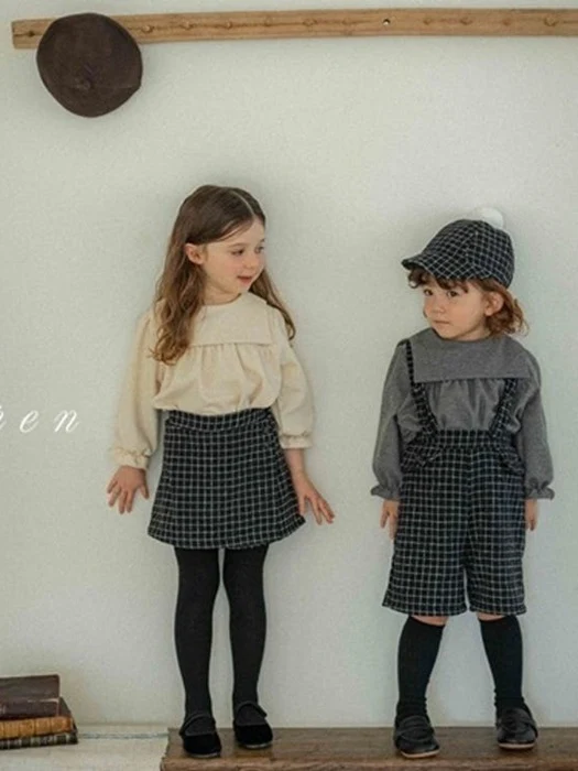 Bebe Miel Check Culotte Pants
