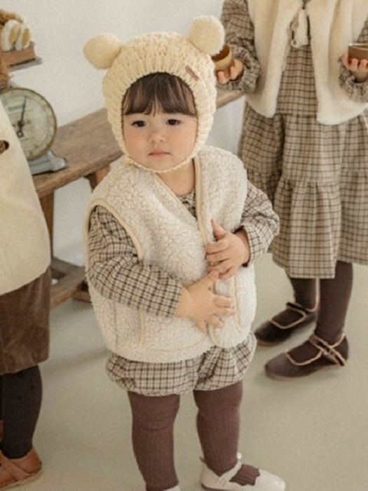 Bebe Bear Fleece Vest