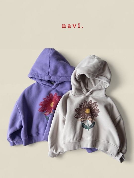 Pansy Crop Hoodie