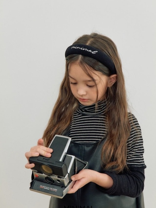Stripe Point Turtleneck Tee