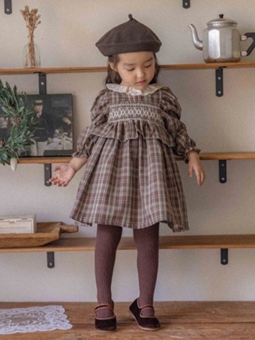 Chocolate Check One-piece