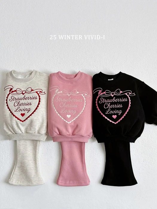 Heart Embroidery Fleece Set