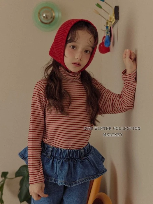 Merry Stripe Turtleneck Tee