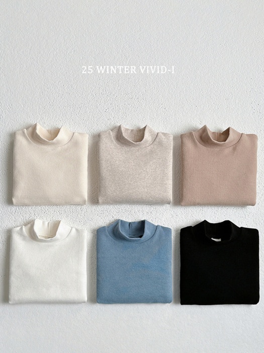 Vivid Winter Turtleneck Tee