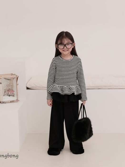 Striped Frill Tee
