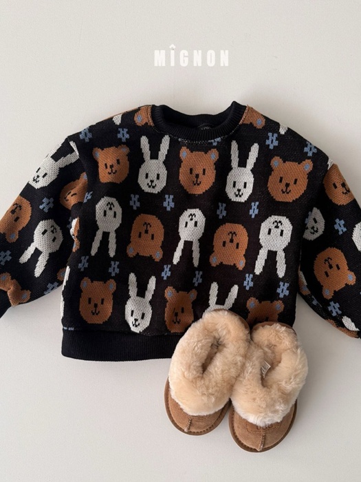 Animal Knit Sweatshirt Animal Knit Sweatshirt