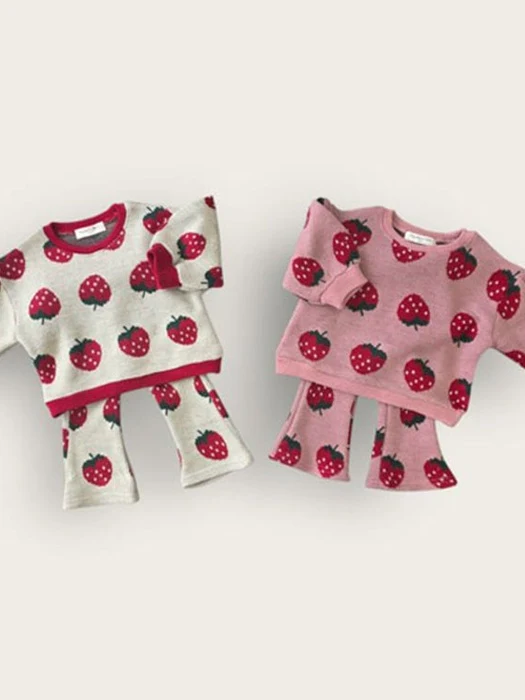 Strawberry Bootcut Set Strawberry Bootcut Set