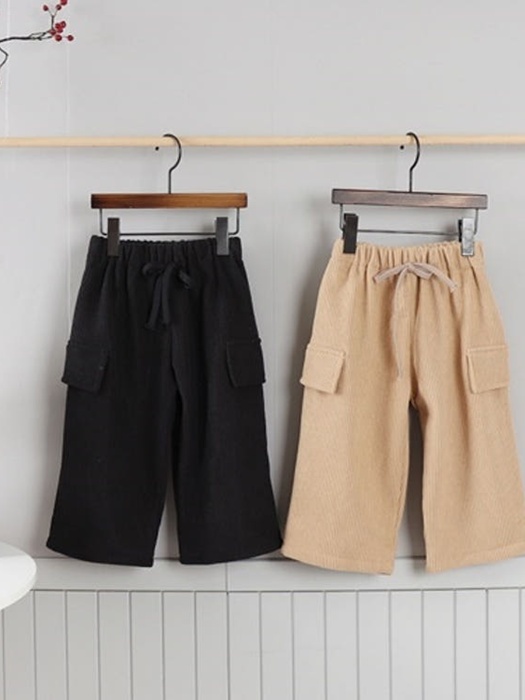 Fleece Rib Pocket Wide Pants Fleece Rib Pocket Wide Pants
