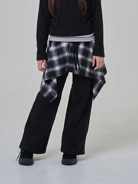Check Layered Skirt Check Layered Skirt