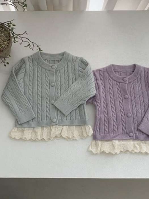 Merry Lace Knit Cardigan Merry Lace Knit Cardigan