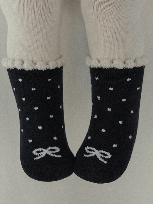 Ribbon Winter Baby Socks 2P Set (set of 5) Ribbon Winter Baby Socks 2P Set (set of 5)