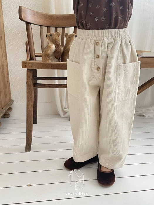 Button Corduroy Pants Button Corduroy Pants