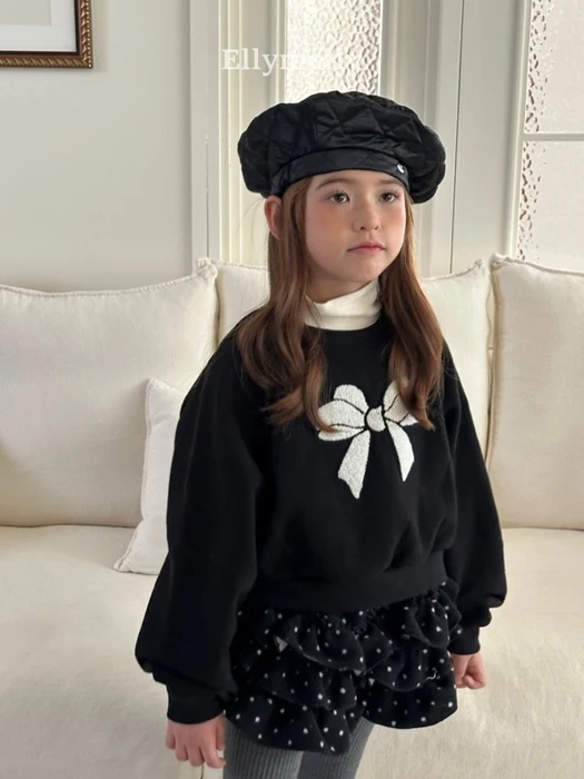 Ribbon Boucle Sweatshirt