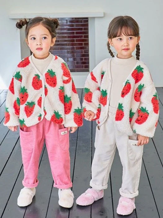 Strawberry Fuzzy Jacket