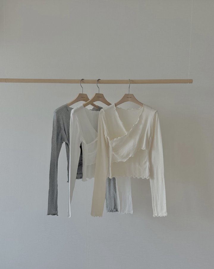 Afarrier - Korean Women Fashion - #momslook - Enough Wrap Tee