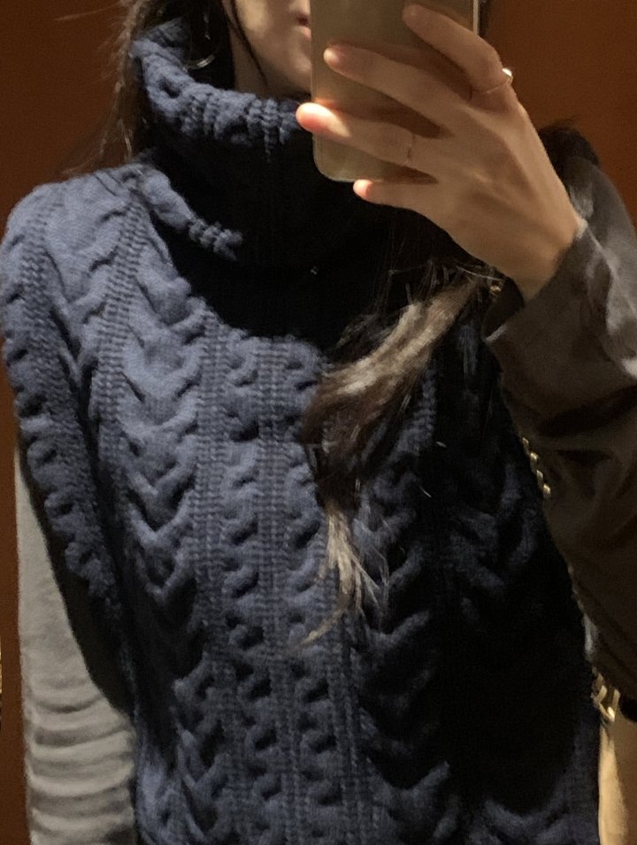 Afarrier - Korean Women Fashion - #momslook - Cable Twist Knit - 6