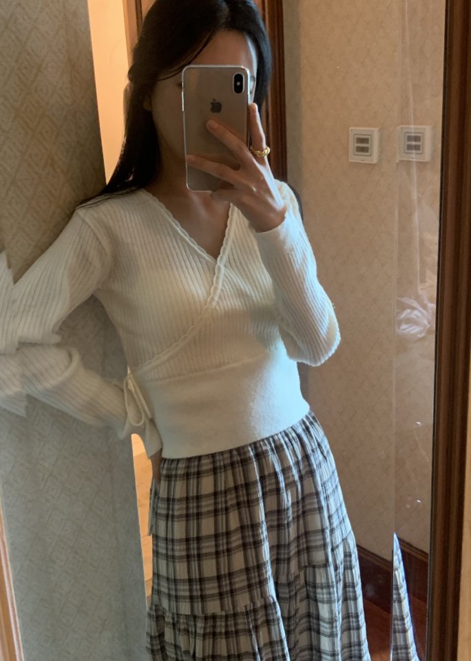 Afarrier - Korean Women Fashion - #pursuepretty - Wrap Ribboning Knit - 10
