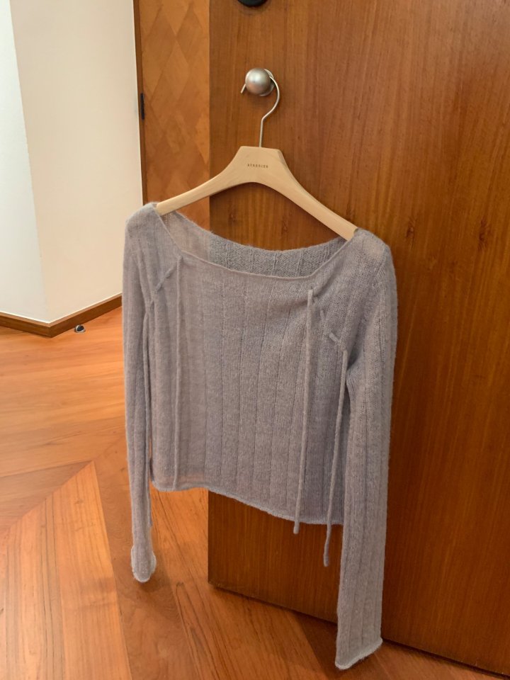 Afarrier - Korean Women Fashion - #vintagekidsstyle - Mohair Rolled Knit - 4